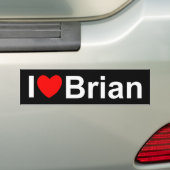 I Liebe (Herz) Brian Autoaufkleber (Auf Auto)