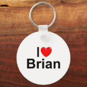 I Liebe (Herz) Brian Schlüsselanhänger (Vorderseite)