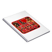 I Liebe (Herz): Bugs / essbare Insekten Notizblock (Rechte Seite)