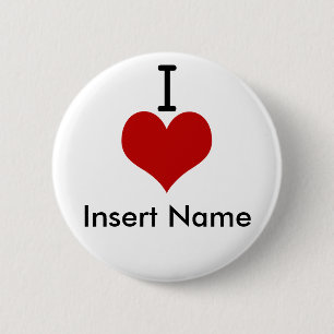 I Liebe (Herz) Button