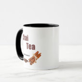 I Liebe (Herz) Chai Tea - Anpassbare Tee-Tasse Tasse (Vorderseite Links)