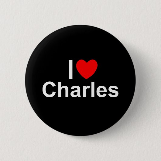 I Liebe (Herz) Charles Button (Vorderseite)
