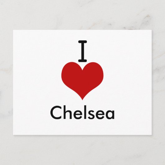 I Liebe (Herz) Chelsea Postkarte (Vorderseite)