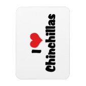 I Liebe Herz Chinchillas Magnet (Vertikal)