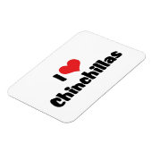 I Liebe Herz Chinchillas Magnet (Linke Seite)