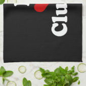 I LIEBE {HERZ} CLUNGE GESCHIRRTUCH (Gefaltet)