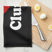 I LIEBE {HERZ} CLUNGE GESCHIRRTUCH (Viertel Falte)