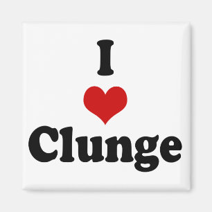 I LIEBE {HERZ} CLUNGE MAGNET