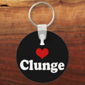I LIEBE {HERZ} CLUNGE SCHLÜSSELANHÄNGER (Vorderseite)