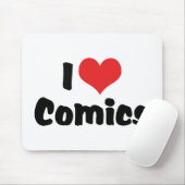 I Liebe Herz Comic - Comic Book Lover Mousepad (Mit Mouse)