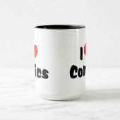 I Liebe Herz Comic - Comic Book Lover Tasse (Zentrum)