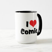 I Liebe Herz Comic - Comic Book Lover Tasse (VorderseiteRechts)