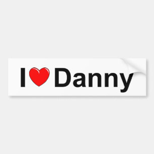 I Liebe (Herz) Danny Autoaufkleber