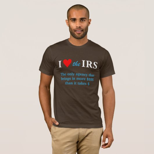 I Liebe Herz die IRS T-Shirt (Vorne ganz)