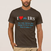 I Liebe Herz die IRS T-Shirt (Vorderseite)