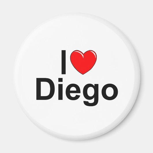 I Liebe (Herz) Diego Magnet (Vorne)