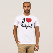I Liebe (Herz) Dodgeball T-Shirt (Vorne ganz)