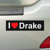 I Liebe (Herz) Drake Autoaufkleber (Auf Auto)