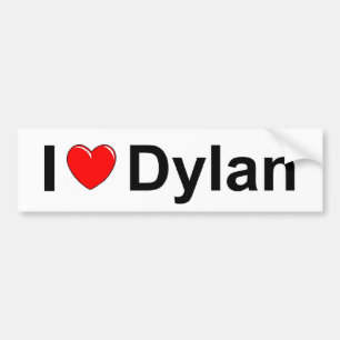 I Liebe (Herz) Dylan Autoaufkleber