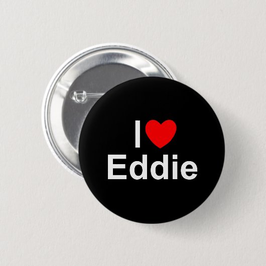 I Liebe (Herz) Eddie Button (Vorne & Hinten)
