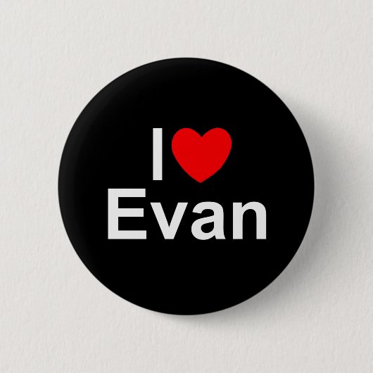I Liebe (Herz) Evan Button (Vorderseite)