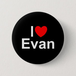 I Liebe (Herz) Evan Button