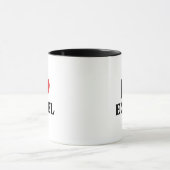 I Liebe Herz Excel Funny Spreadsheet Lover Tasse (Zentrum)