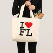 I Liebe-Herz Florida Jumbo Stoffbeutel (Vorderseite (Produkt))
