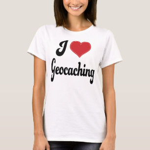 I Liebe (Herz) Geocaching T-Shirt