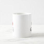 I Liebe (Herz) GiGi Kaffeetasse (Mittel)