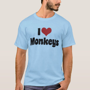 I Liebe Herz Gorillas - Gorilla Lover T-Shirt