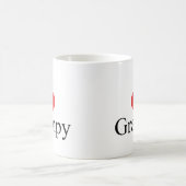 I Liebe (Herz) Grampy Kaffeetasse (Mittel)