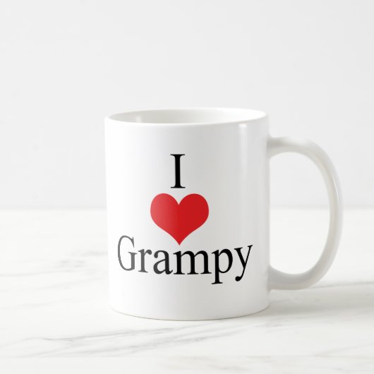 I Liebe (Herz) Grampy Kaffeetasse (Rechts)