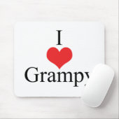 I Liebe (Herz) Grampy Mousepad (Mit Mouse)