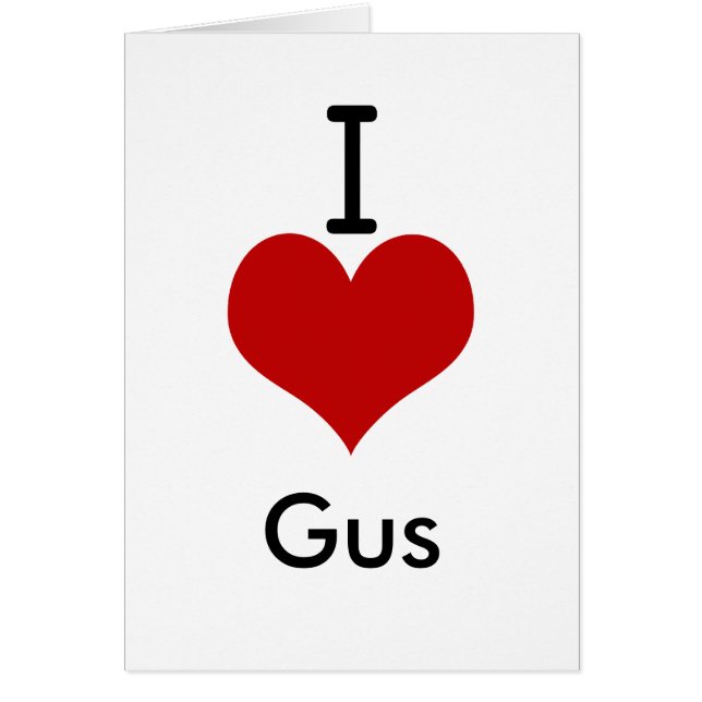 I Liebe(Herz) Gus (Vorne)