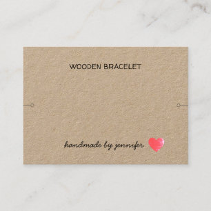 I Liebe Herz Handarbeit von Name Bracelet Inhaber Visitenkarte