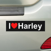 I Liebe (Herz) Harley Autoaufkleber (Auf Auto)