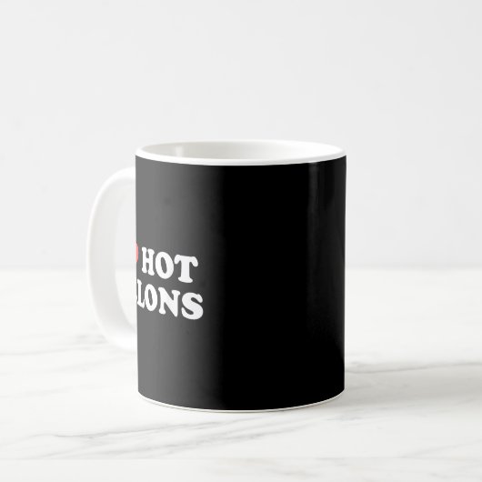 I Liebe Herz Hot Felons Kaffeetasse (Vorderseite Links)