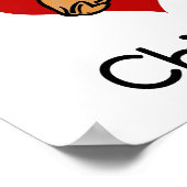 I Liebe-Herz-Huhn Poster (Ecke)