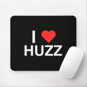 I Liebe (Herz) Huzz Funny Gen Z Novelty Meme Colle Mousepad (Mit Mouse)