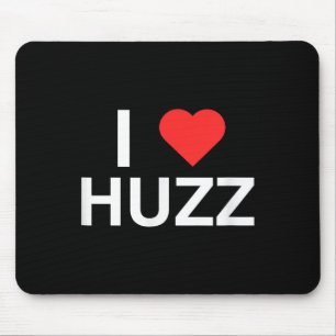 I Liebe (Herz) Huzz Funny Gen Z Novelty Meme Colle Mousepad