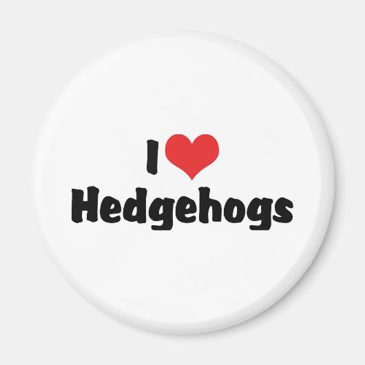 I Liebe Herz Igel Magnet (Vorne)