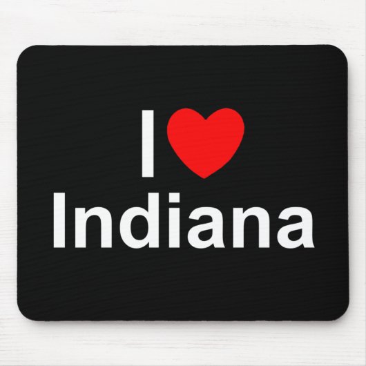 I Liebe (Herz) Indiana Mousepad (Vorne)