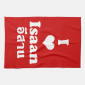 I Liebe (Herz) Isaan Handtuch (Horizontal)