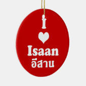 I Liebe (Herz) Isaan Keramikornament (Rechts)