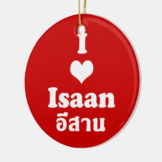 I Liebe (Herz) Isaan Keramikornament (Links)