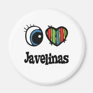 I Liebe (Herz) Javelinas Magnet