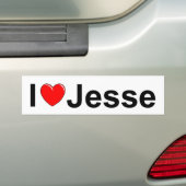 I Liebe (Herz) Jesse Autoaufkleber (Auf Auto)
