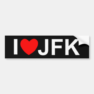 I Liebe (Herz) JFK Autoaufkleber