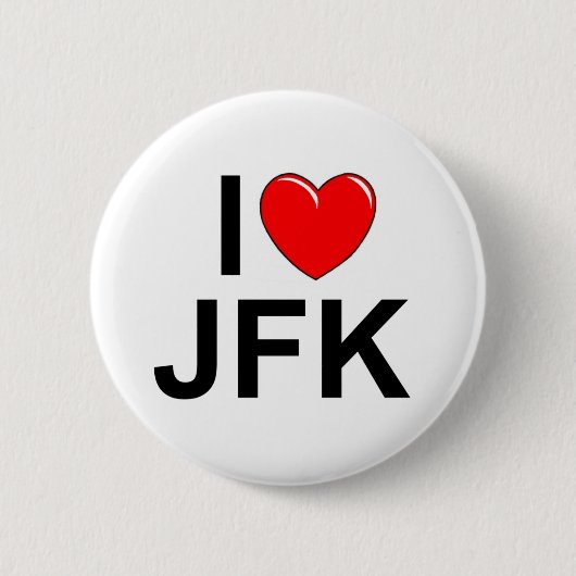 I Liebe (Herz) JFK Button (Vorderseite)